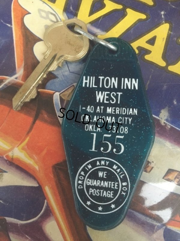 画像1: Vintage Motel Key Hillton Inn West #155 (AL7666) 