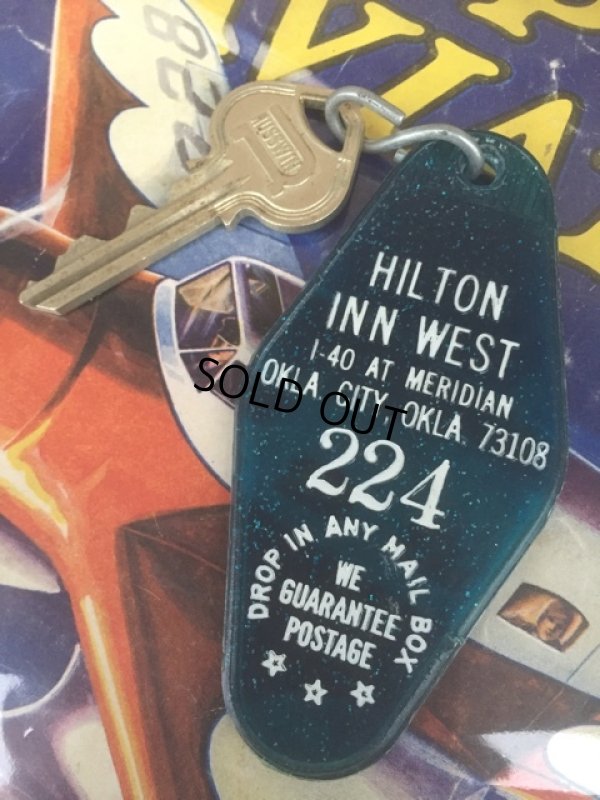画像1: Vintage Motel Key Hillton Inn West #224 (AL7664) 