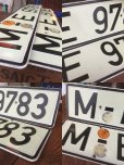 画像4: 70s Vintage License Pair Plate M-E 9783 (AL289) (4)