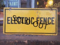 Vintage Electric Fance Farm Sign (AL290)