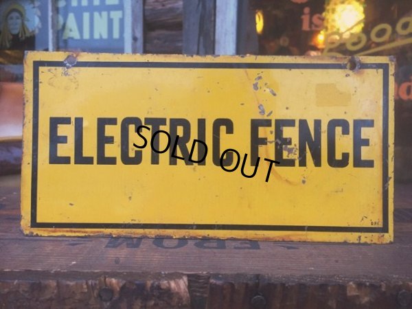 画像1: Vintage Electric Fance Farm Sign (AL290)