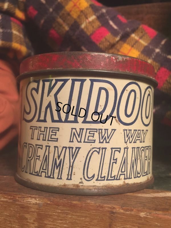画像1: Vintage Skidoo creamy cleanser Soap Tin (AL303)