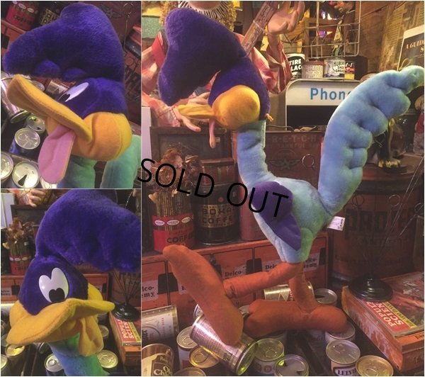 画像2: 90s Vintage Road Runner Six Flags Plush Doll 70cm (AL331)