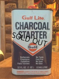 Vintage Gulf Lite Charcoal Starter Oil Can 1 QT (AL333)