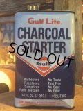 Vintage Gulf Lite Charcoal Starter Oil Can 2 QT (AL334)