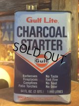 Vintage Gulf Lite Charcoal Starter Oil Can 2 QT (AL334)