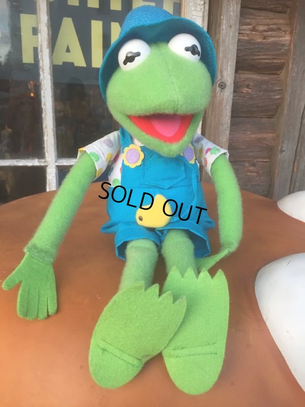 画像1: 90s Vintage Muppets Kermit Doll 45cm (AL335)