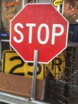 画像1: Vintage Road Sign STOP & SLOW (AL345) (1)