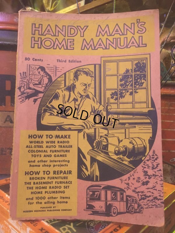 画像1: Vintage Handy Man's Home Manual Magazig 1936 (AL345)