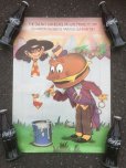 画像1: 70s Vintage McDonalds Poster Sign Mayor McCheese (AL350)  (1)