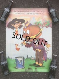 70s Vintage McDonalds Poster Sign Mayor McCheese (AL350) 