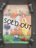 70s Vintage McDonalds Poster Sign Ronald McDonald (AL352) 