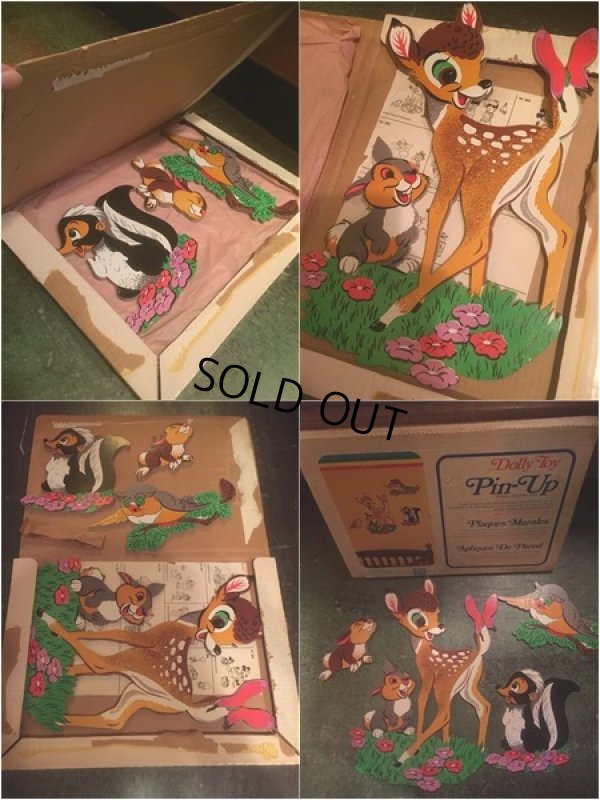 画像3: Vintage Dolly Toy Pin Ups Wall Decor Bambi (AL354)