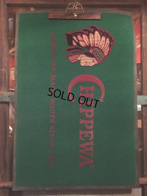 画像5: Vintage Chippewa Store Advertising Carpet (AL358)
