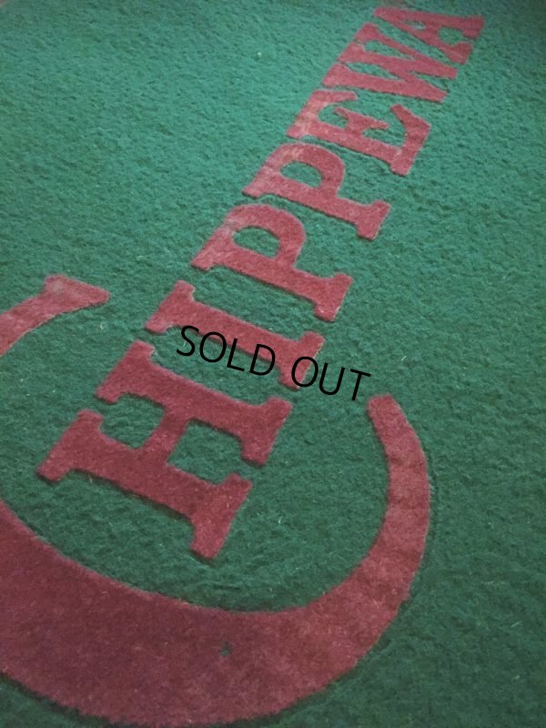 画像3: Vintage Chippewa Store Advertising Carpet (AL358)