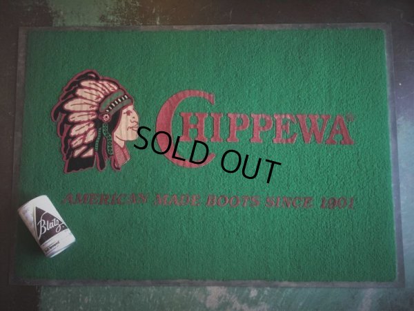 画像1: Vintage Chippewa Store Advertising Carpet (AL358)