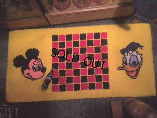 画像2: Vintage Disney Mickey & Donald Play Mat Rug (AL368)