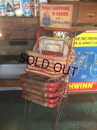 Vintage General Store Shoppig Basket Rack (AL370)