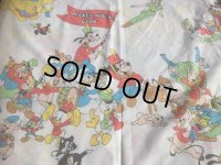 Vintage Mickey Mouse Club Twin Flat Sheet (AL385)
