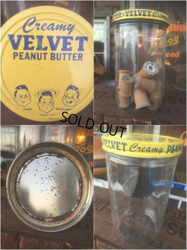 画像2: Vintagre Velvet Peanut Butter Glass Jar (AL418) 