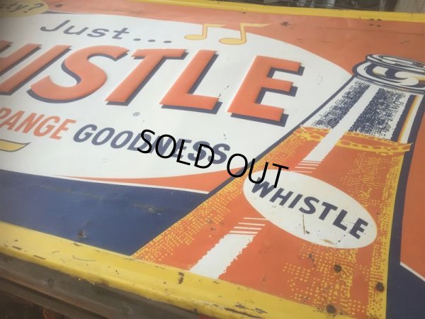 画像5: Vintage  Whistle Orange Soda Drink Embossed Sign (AL423)