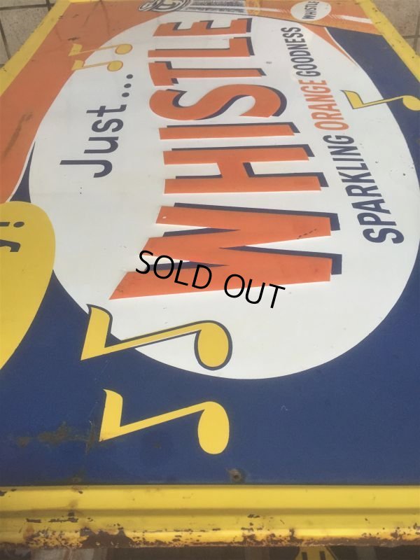 画像7: Vintage  Whistle Orange Soda Drink Embossed Sign (AL423)