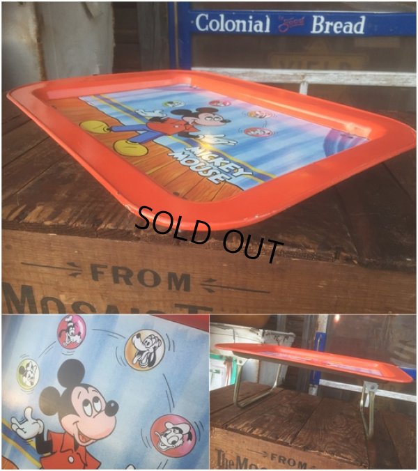 画像2: Vintage Disney Mickey Mouse Tin Tray  (AL434) 