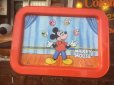画像1: Vintage Disney Mickey Mouse Tin Tray  (AL434)  (1)