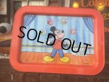 Vintage Disney Mickey Mouse Tin Tray  (AL434) 