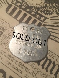 80s Vintage Dog Tag #1765 (AL1748)