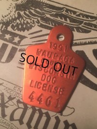 90s Vintage Dog License Tag #4461 (AL1760)