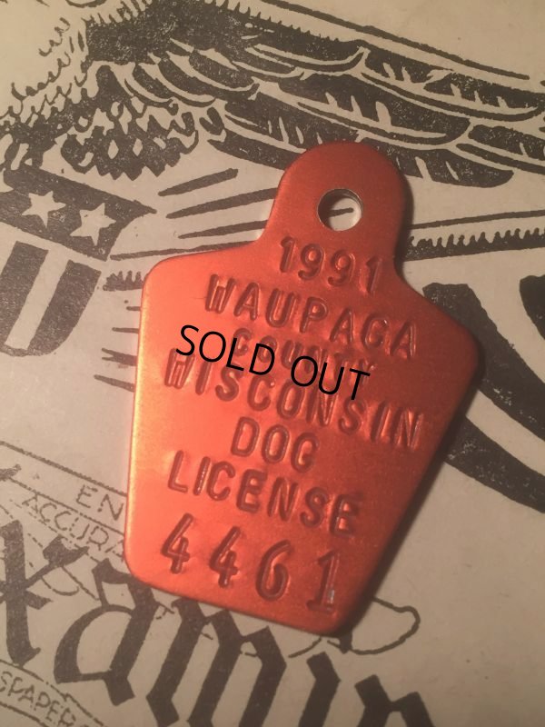 画像1: 90s Vintage Dog License Tag #4461 (AL1760)