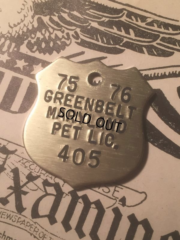 画像1: 70s Vintage Dog Tag #405 (AL1756)