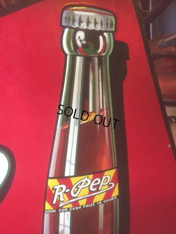画像2: Vintage R-Pep Soda Drink Advertising Embossed Sign (AL446)