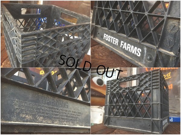 画像3: Vintage Foster Farms Plastic Crate Box (AL449)