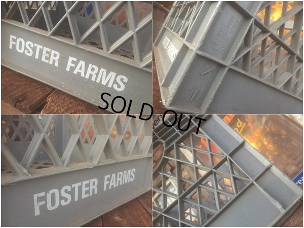 画像3: Vintage Foster Farms Plastic Crate Box (AL453)