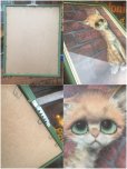 画像4: 60s GIG Vintage Big Eyes Kitty Art Wall Decor (AL462) (4)