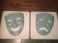 画像1: Vintage Comedy Tragedy Two Face Wall Decor (AL465) (1)