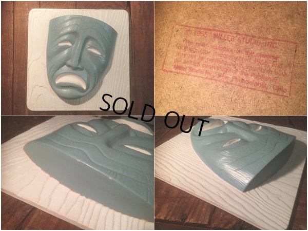 画像6: Vintage Comedy Tragedy Two Face Wall Decor (AL465)