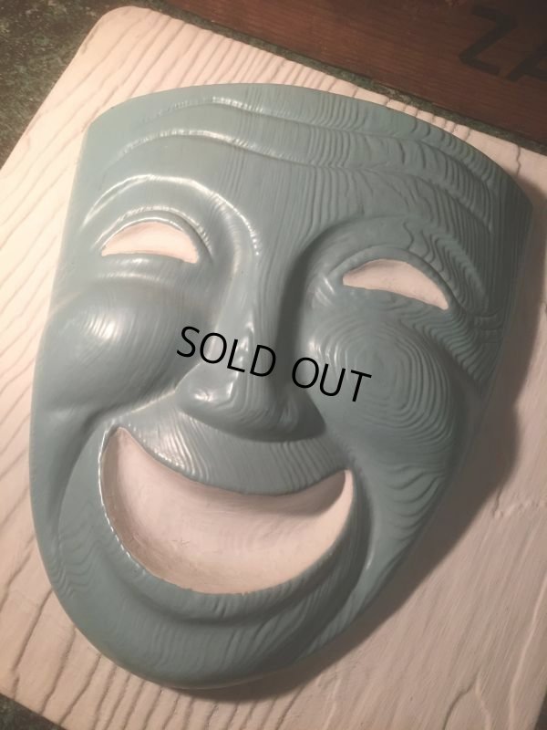 画像3: Vintage Comedy Tragedy Two Face Wall Decor (AL465)