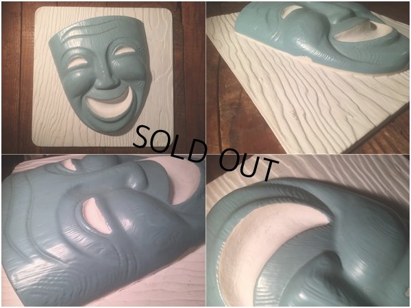 画像5: Vintage Comedy Tragedy Two Face Wall Decor (AL465)