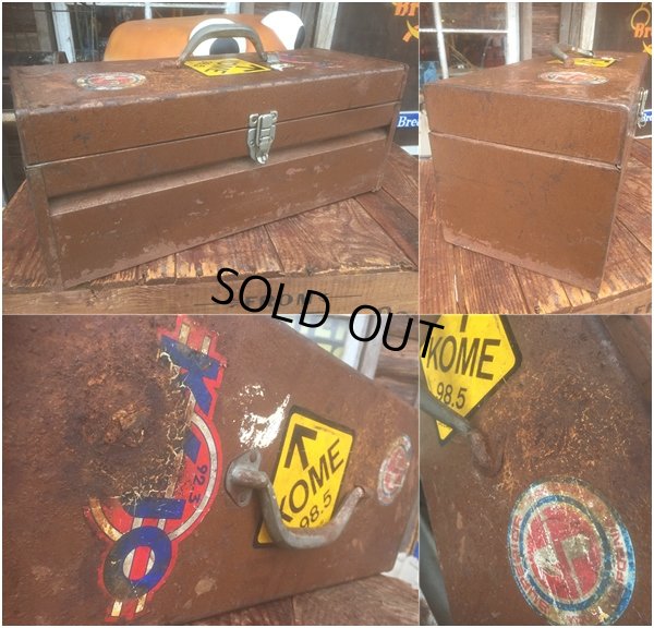 画像2: Vintage Tool Box Brown (AL471)