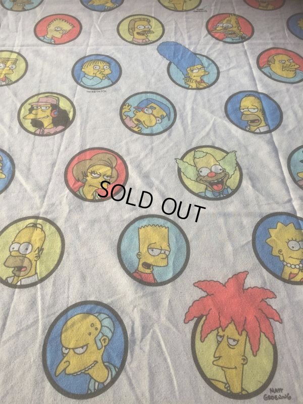 画像1: Vintage Simpsons Twin Flat Sheet (AL475)