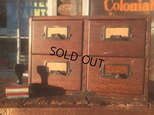 画像8: Antique Yawman & Erbe Oak 4 Drawer File Cabinet (AL482)