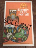 70s Vintage McDonalds Family Fun For all Booklet Humburglar (AL502) 