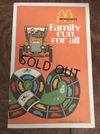 70s Vintage McDonalds Family Fun For all Booklet Humburglar (AL502) 