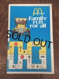 70s Vintage McDonalds Family Fun For all Booklet Big Mac (AL501) 