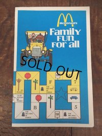 70s Vintage McDonalds Family Fun For all Booklet Big Mac (AL501) 