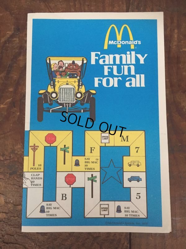 画像1: 70s Vintage McDonalds Family Fun For all Booklet Big Mac (AL501) 