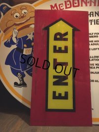 Vintage McDonalds ENTER Sign (AL503)